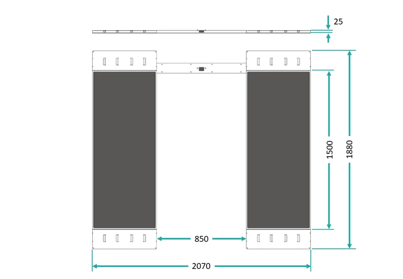 Platten-Bremsenprüfstand BTP10 mit LED-Anzeige